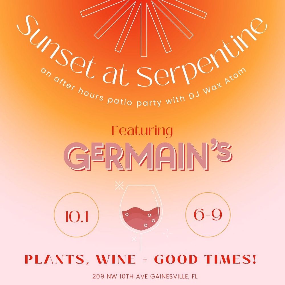 DJ Wax Atom at Serpentine — October 1, 2021 concert flyer