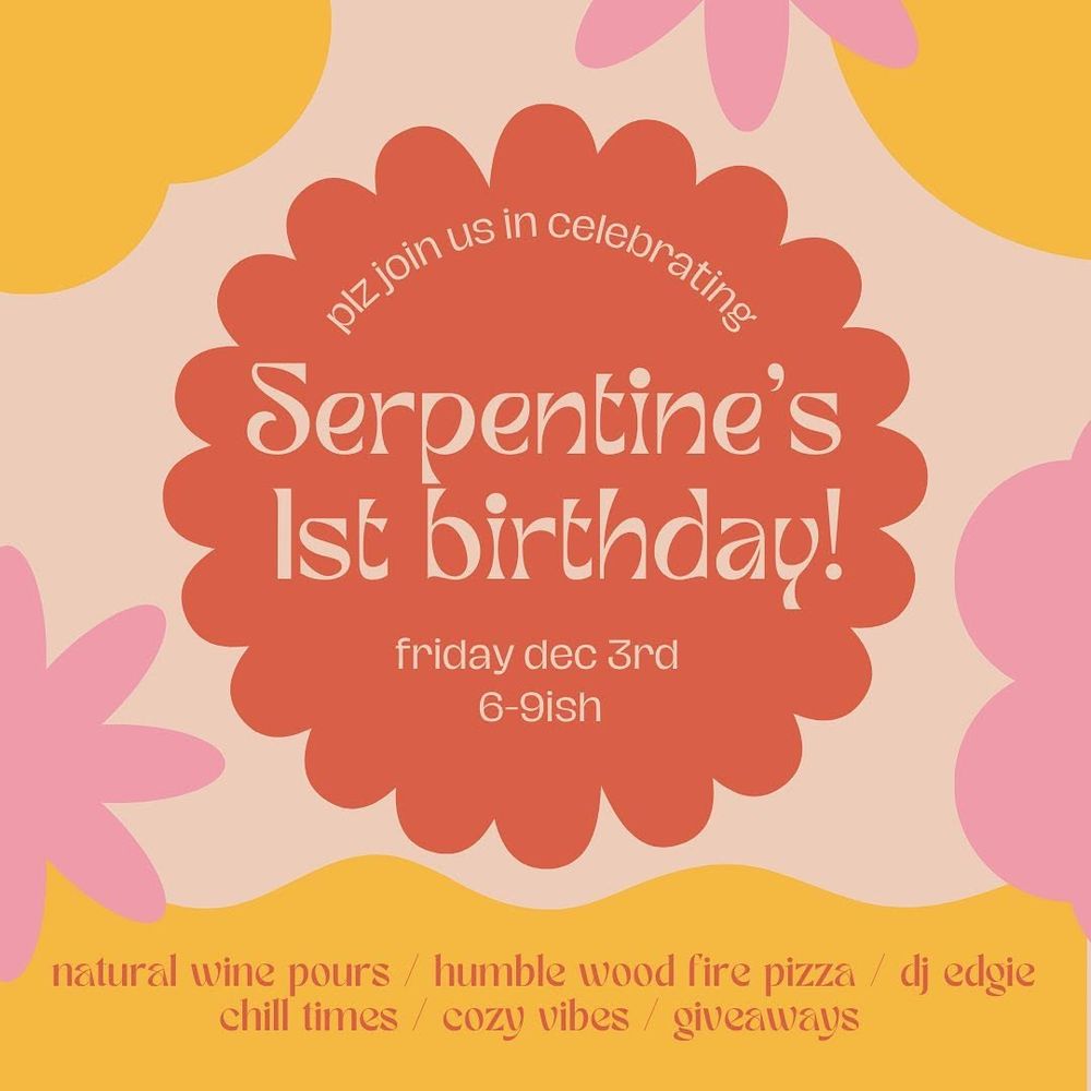 DJ Edgie at Serpentine — December 3, 2021 concert flyer
