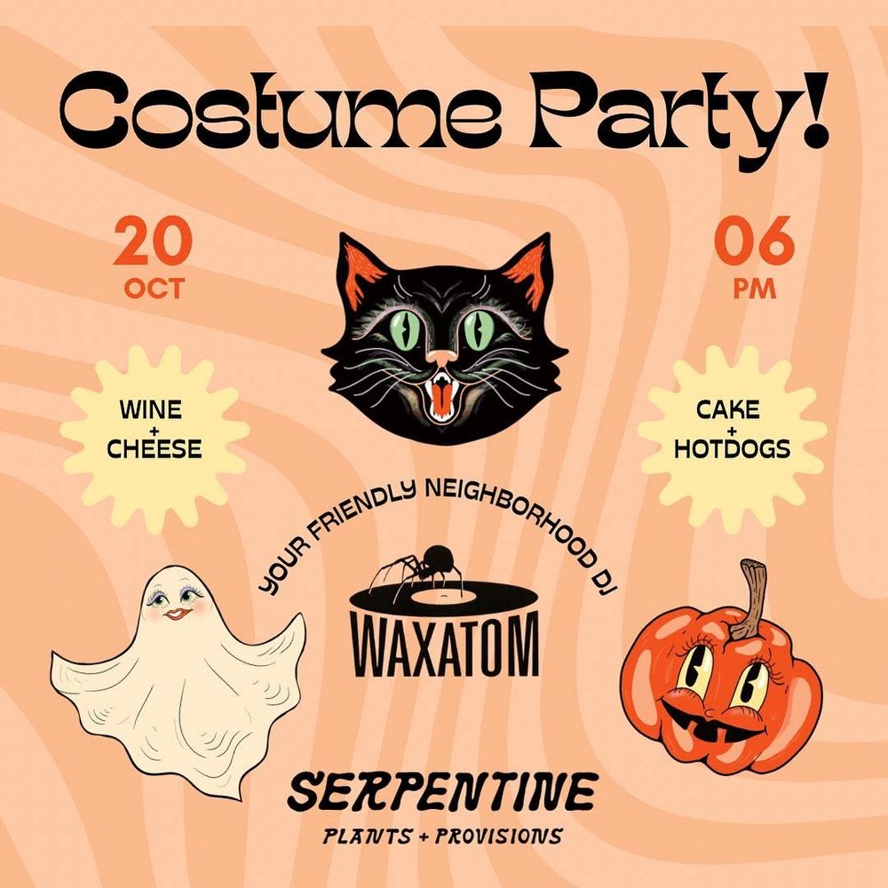 DJ Wax Atom at Serpentine — October 20, 2023 concert flyer