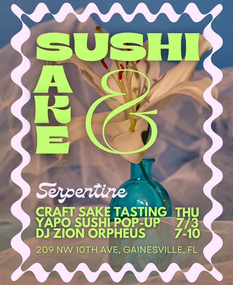 Zion Orpheus at Serpentine — July 3, 2025 concert flyer