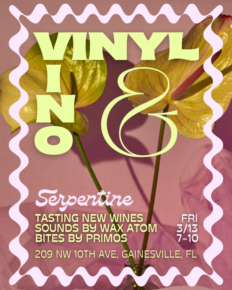 DJ Wax Atom at Serpentine — March 13, 2026 concert flyer