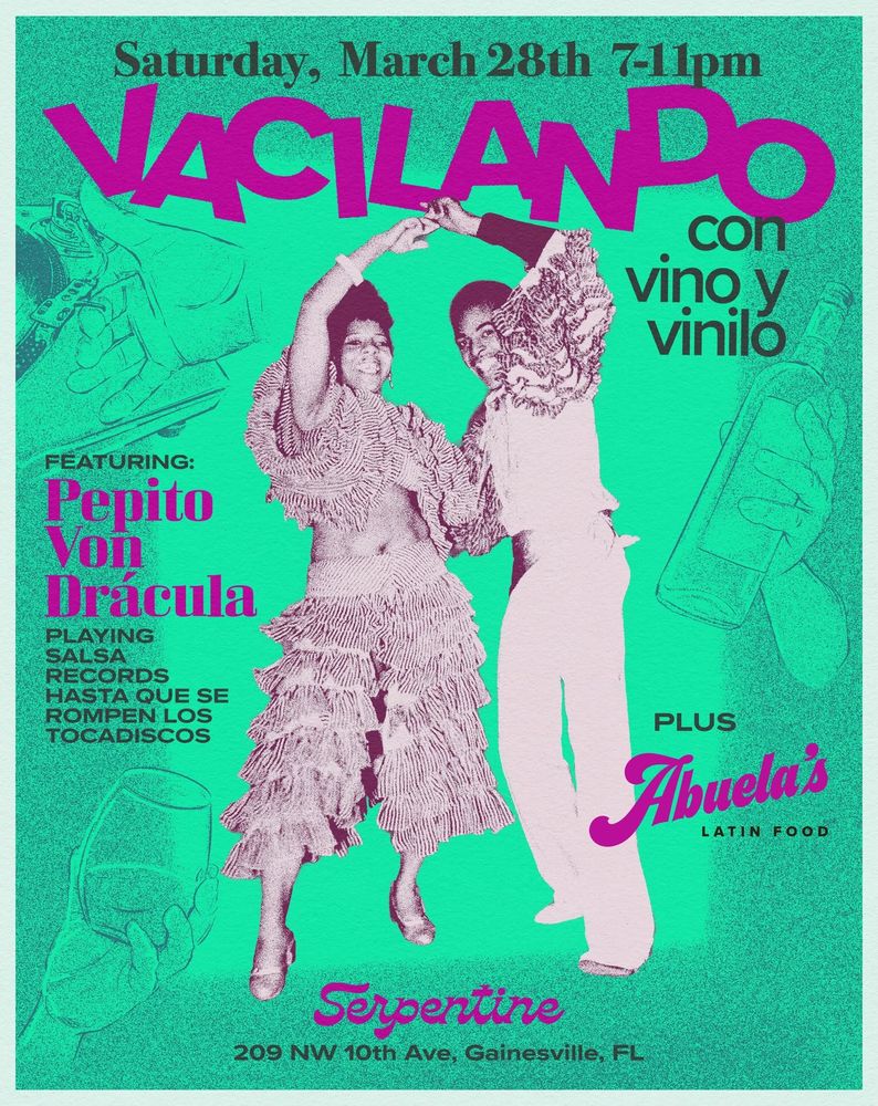 Pepito Von Dracula at Serpentine — March 28, 2026 concert flyer