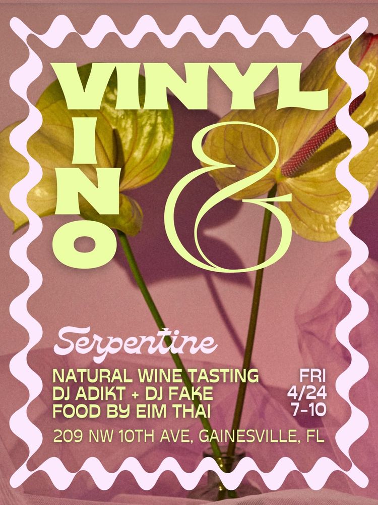 Adikt, DJ Fake at Serpentine in Gainesville, FL — April 24, 2026 concert flyer