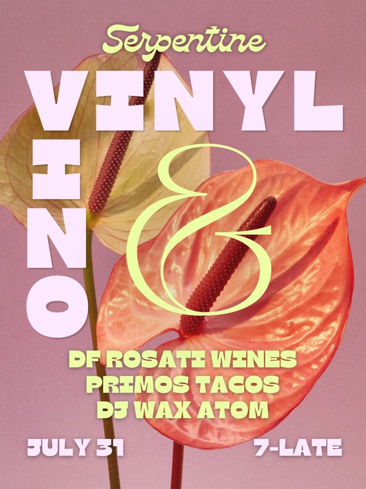 DJ Wax Atom at Serpentine in Gainesville, FL — July 31, 2026 concert flyer