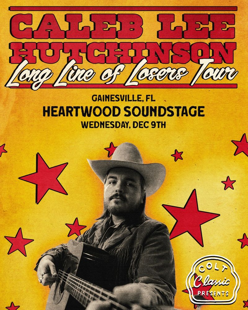 Caleb Lee Hutchinson at Heartwood Soundstage in Gainesville, FL — December 9, 2026 concert flyer Caleb Lee Hutchinson at Heartwood Soundstage in Gainesville, FL — December 9, 2026 concert flyer