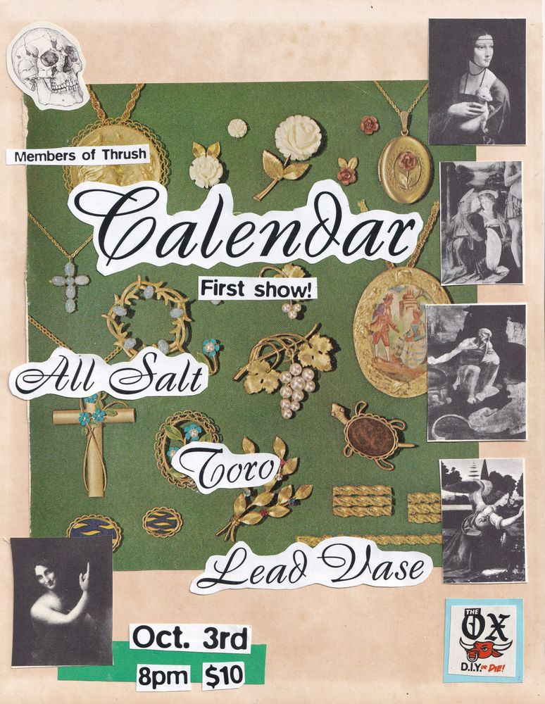 Calendar, All Salt, Toro, and others at The Ox in Gainesville, FL — October 3, 2026 concert flyer Calendar, All Salt, Toro, and others at The Ox in Gainesville, FL — October 3, 2026 concert flyer