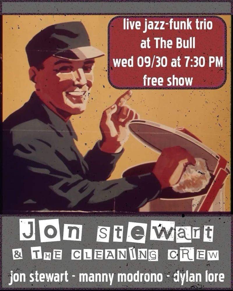 Jon Stewart & the Cleaning Crew at The Bull — September 30, 2026 concert flyer