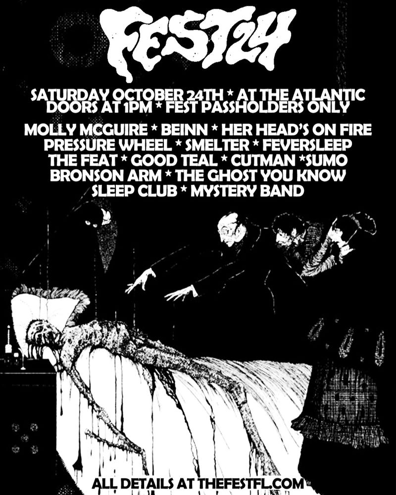 Sleep Club, The Ghost You Know, Bronson Arm, and others at The Atlantic — October 24, 2026 concert flyer