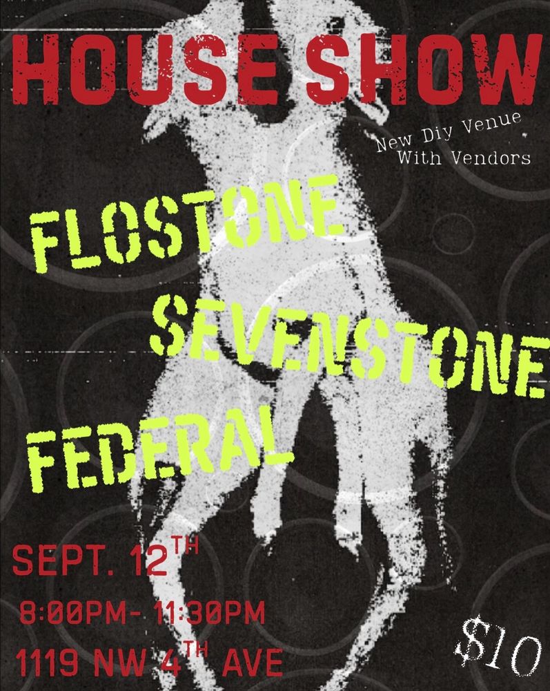 Flostone, Sevenstone, Federal at Brick House in Gainesville, FL — September 12, 2026 concert flyer