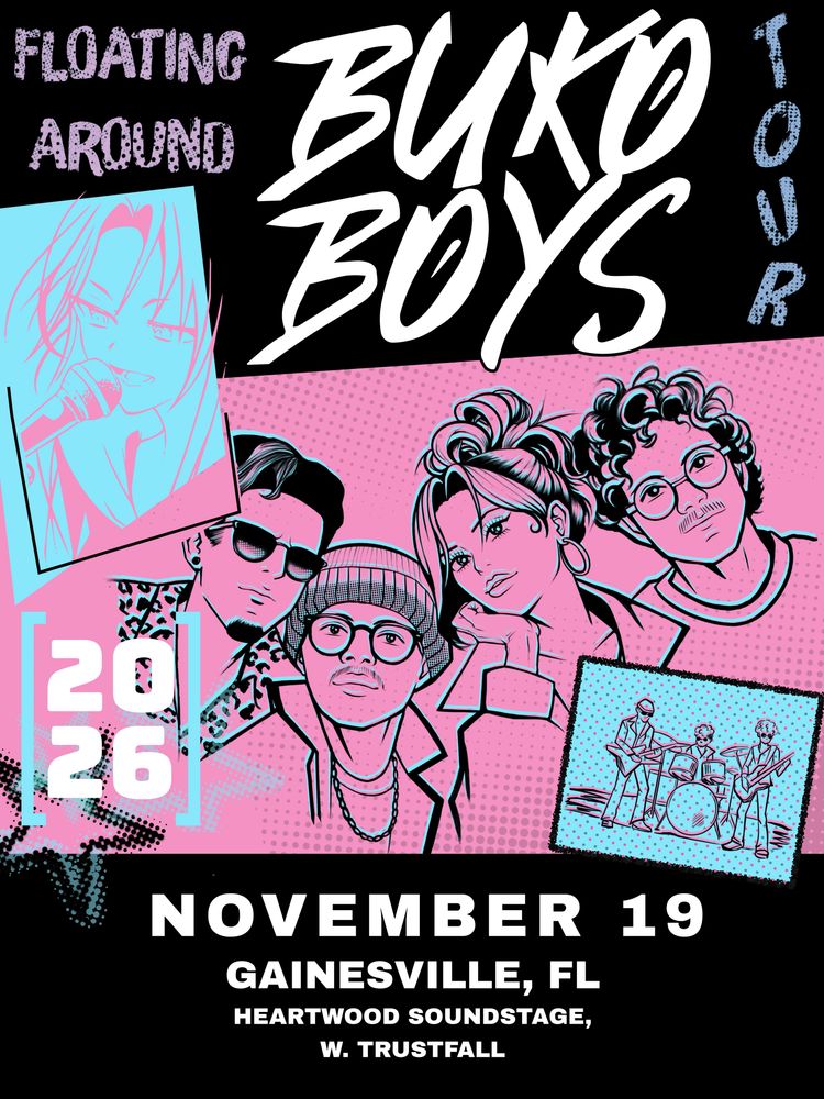 Buko Boys, Trustfall at Heartwood Soundstage in Gainesville, FL — November 19, 2026 concert flyer Buko Boys, Trustfall at Heartwood Soundstage in Gainesville, FL — November 19, 2026 concert flyer