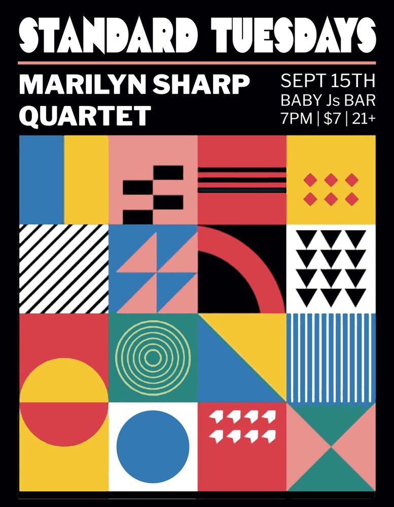 Marilyn Sharp Quartet at Baby J's Bar in Gainesville, FL — September 15, 2026 concert flyer