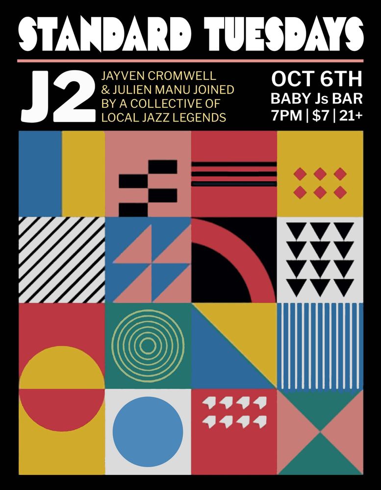 Jayven Cromwell, Julien Manu at Baby J's Bar in Gainesville, FL — October 6, 2026 concert flyer