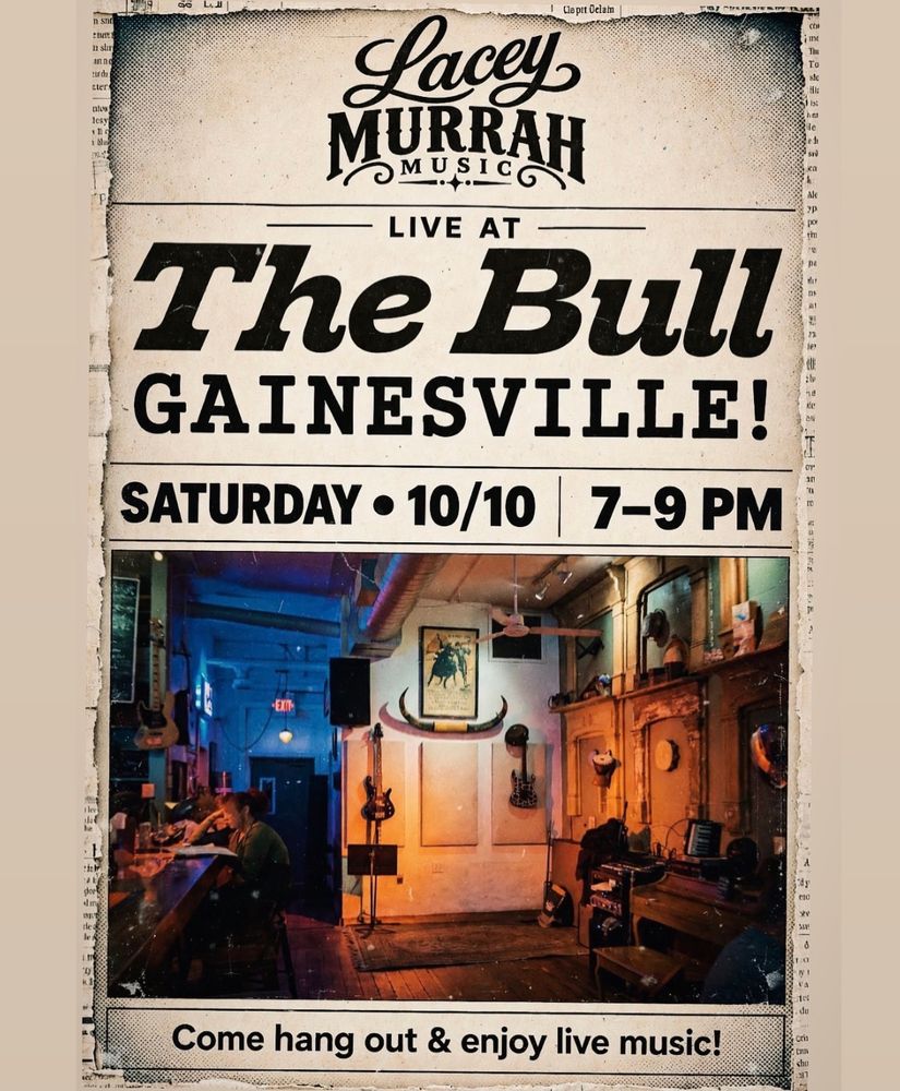 Lacey Murrah at The Bull — October 10, 2026 concert flyer