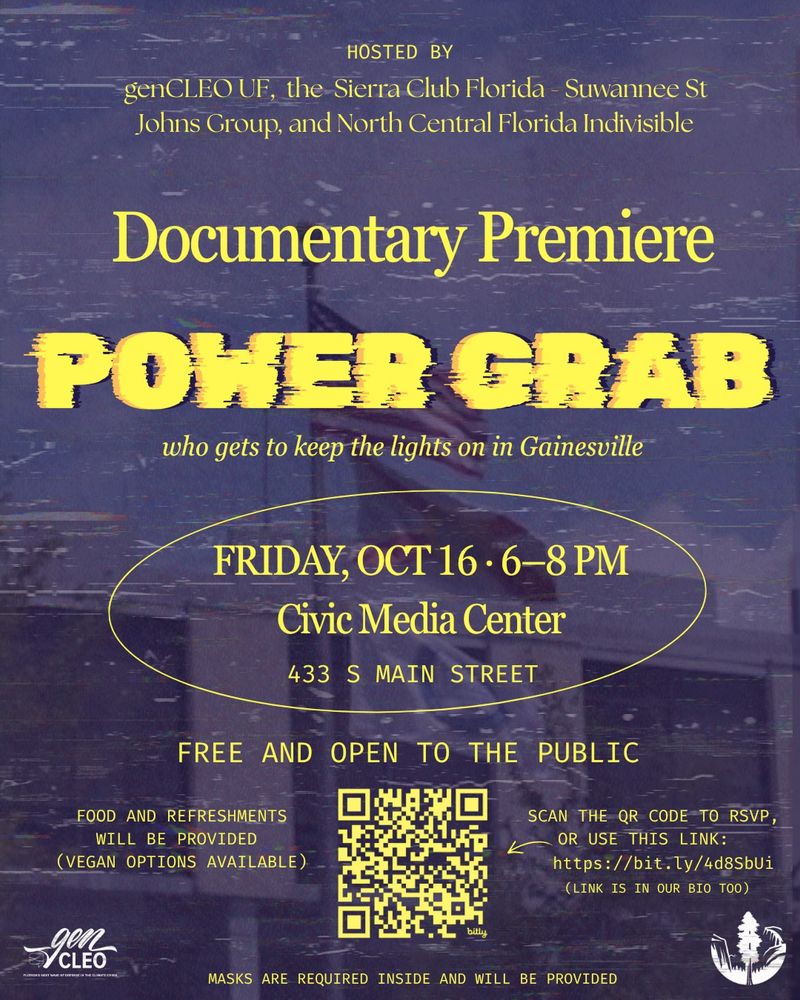 Live music event at Civic Media Center in Gainesville, FL — October 16, 2026 concert flyer Live music event at Civic Media Center in Gainesville, FL — October 16, 2026 concert flyer