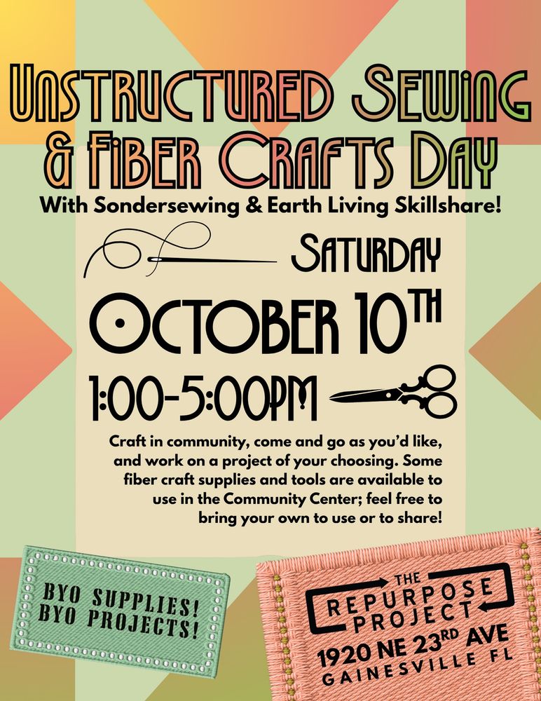 Live music event at The Repurpose Project in Gainesville, FL — October 10, 2026 concert flyer