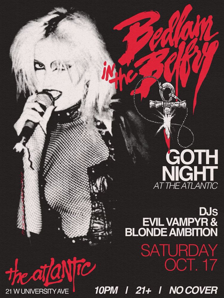 Evil Vampyr, DJ Blonde Ambition at The Atlantic — October 17, 2026 concert flyer