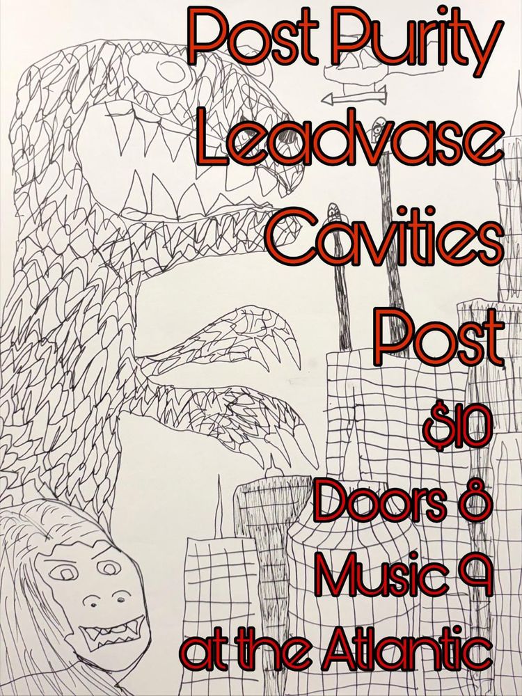 Post Purity, Lead Vase, Cavities, and others at The Atlantic in Gainesville, FL — October 16, 2026 concert flyer