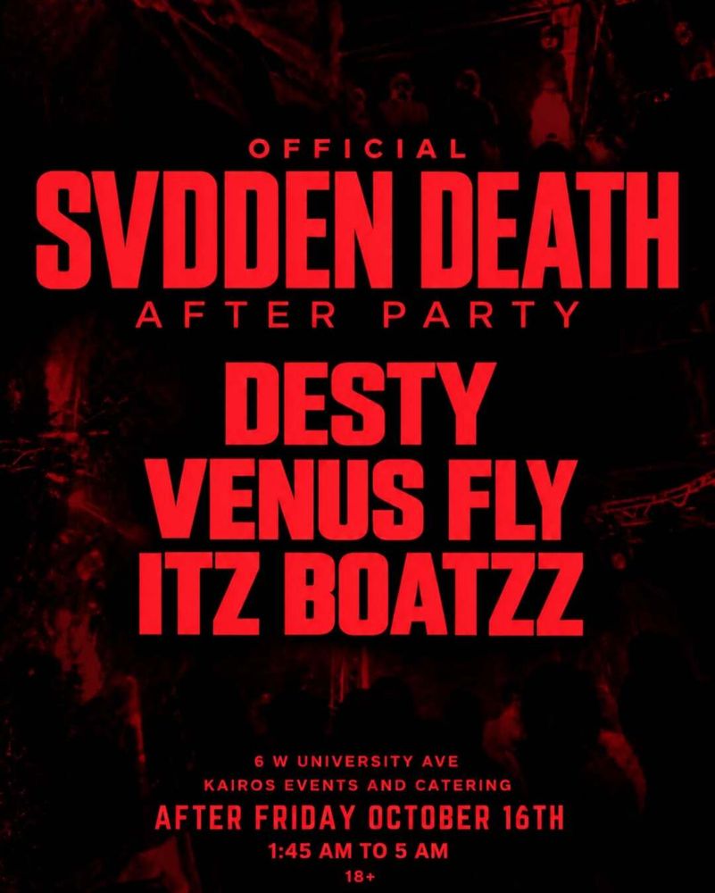 Desty, Venus Fly, Itz Boatzz at Kairos Events — October 16, 2026 concert flyer