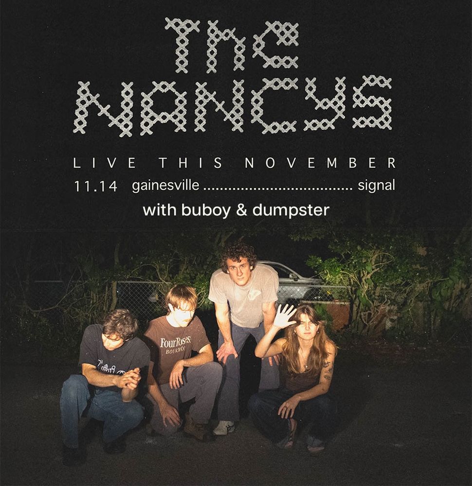 The Nancys, Buboy, Dumpster at Signal Night Club — November 14, 2026 concert flyer