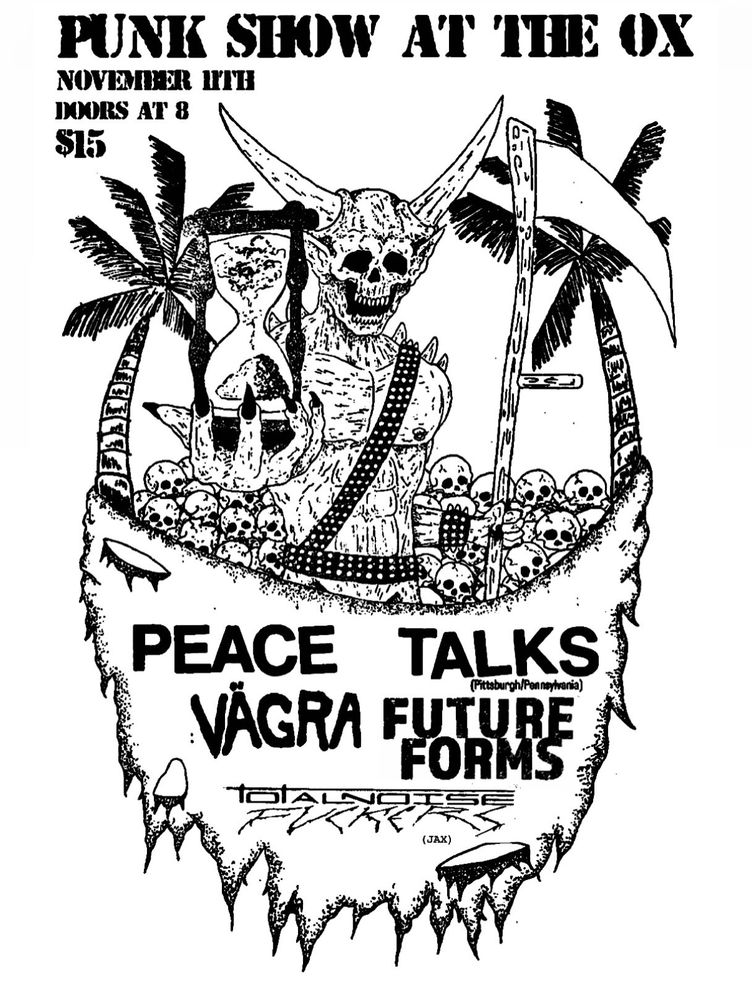 Vägra, Future Forms, Peace Talks, and others at The Ox — November 11, 2026 concert flyer