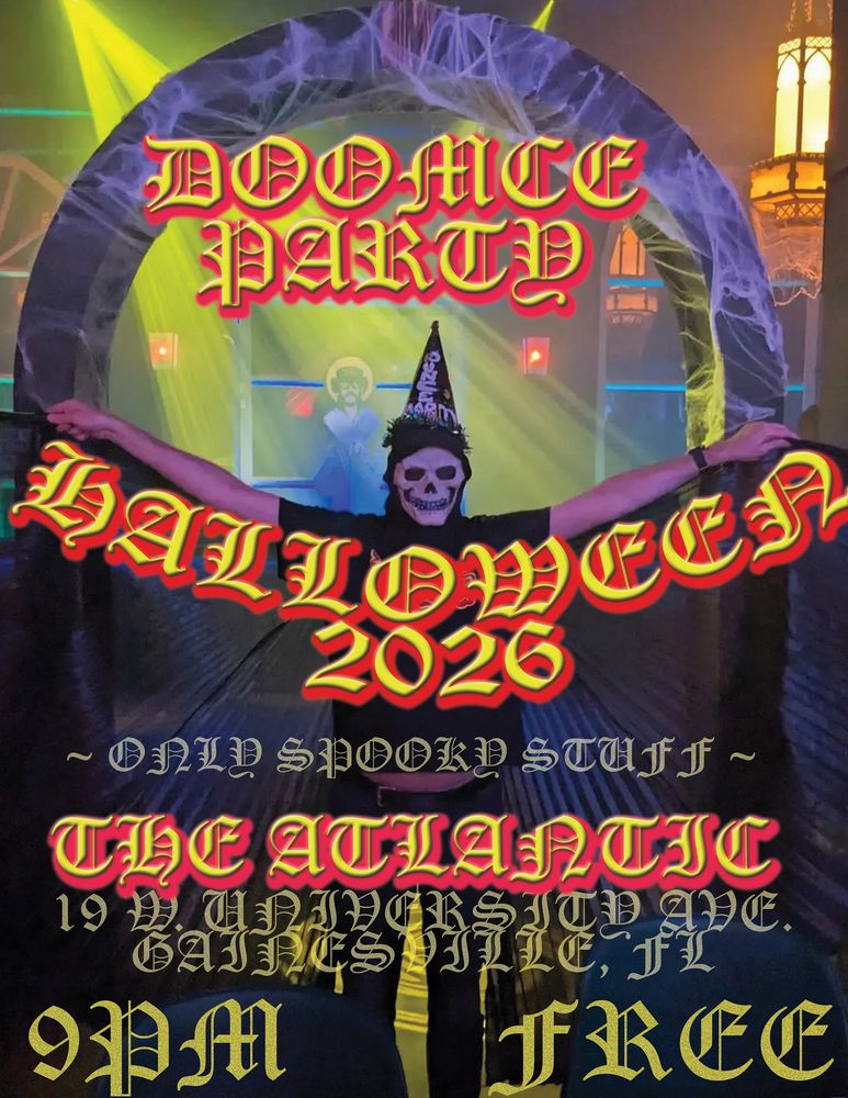 Dunce Party at The Atlantic in Gainesville, FL — October 31, 2026 concert flyer Dunce Party at The Atlantic in Gainesville, FL — October 31, 2026 concert flyer