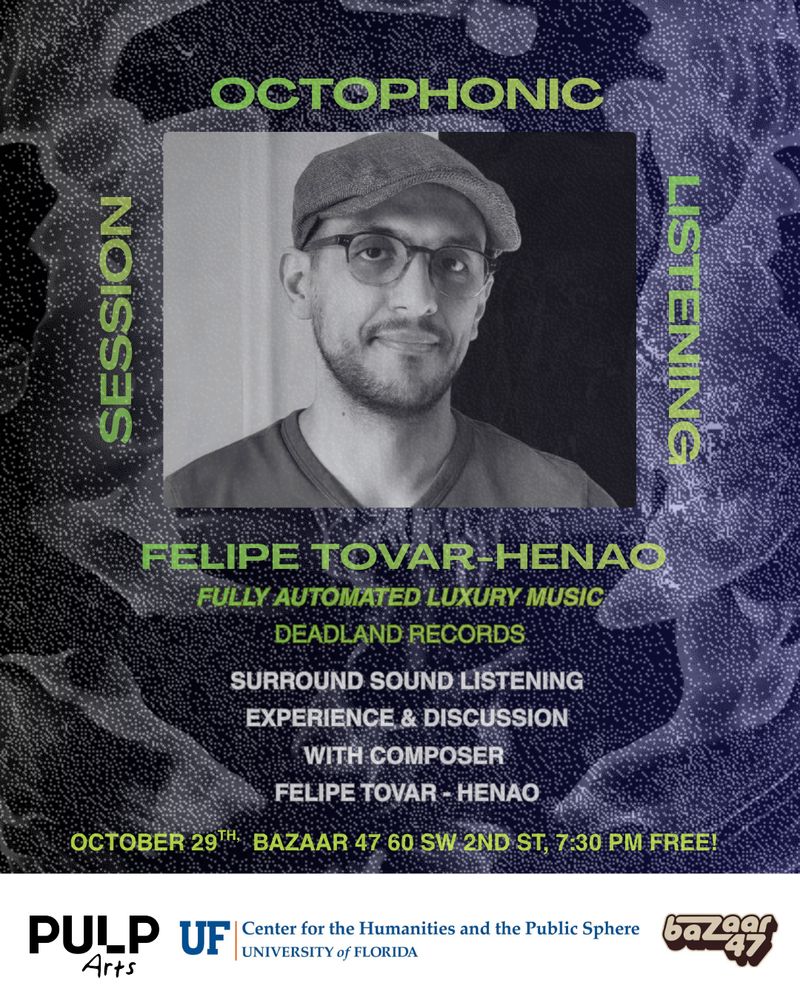 Felipe Tovar-Henao at Bazaar47 in Gainesville, FL — October 29, 2026 concert flyer Felipe Tovar-Henao at Bazaar47 in Gainesville, FL — October 29, 2026 concert flyer