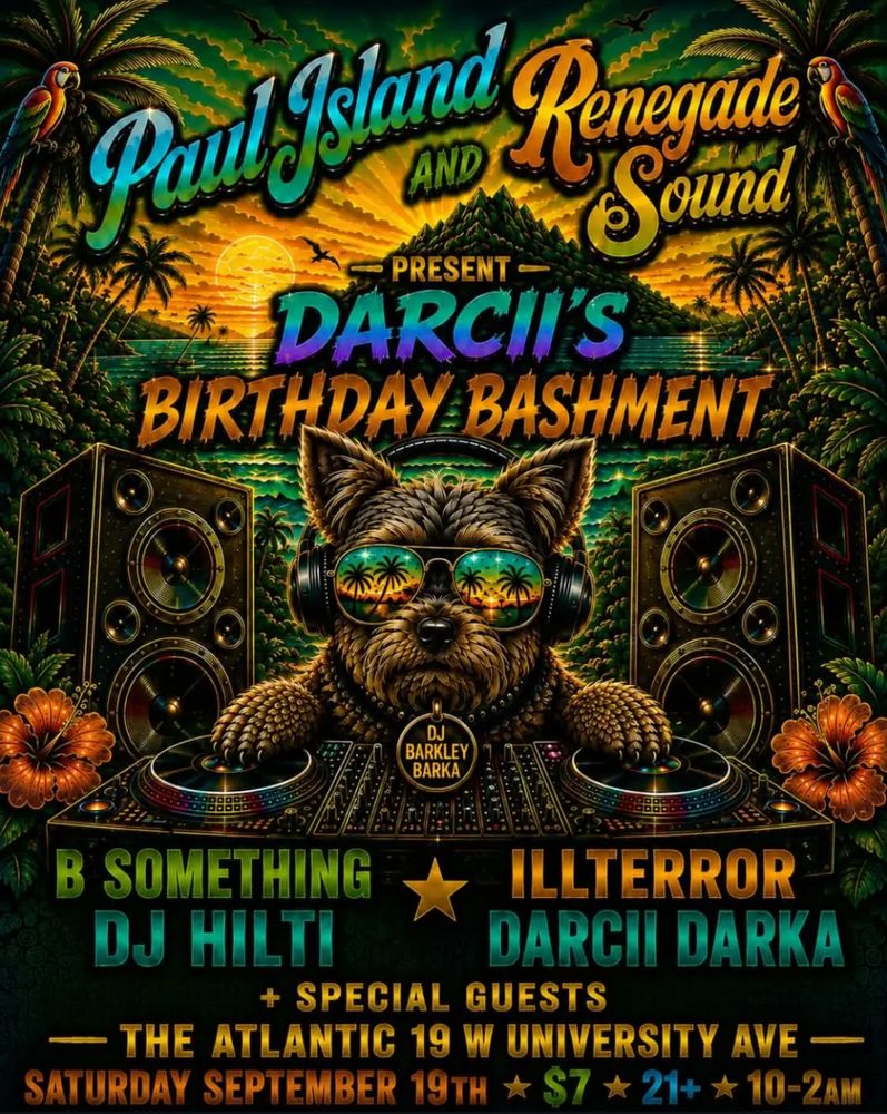Illterror, Darcii Darka, B Something, and others at The Atlantic in Gainesville, FL — September 19, 2026 concert flyer