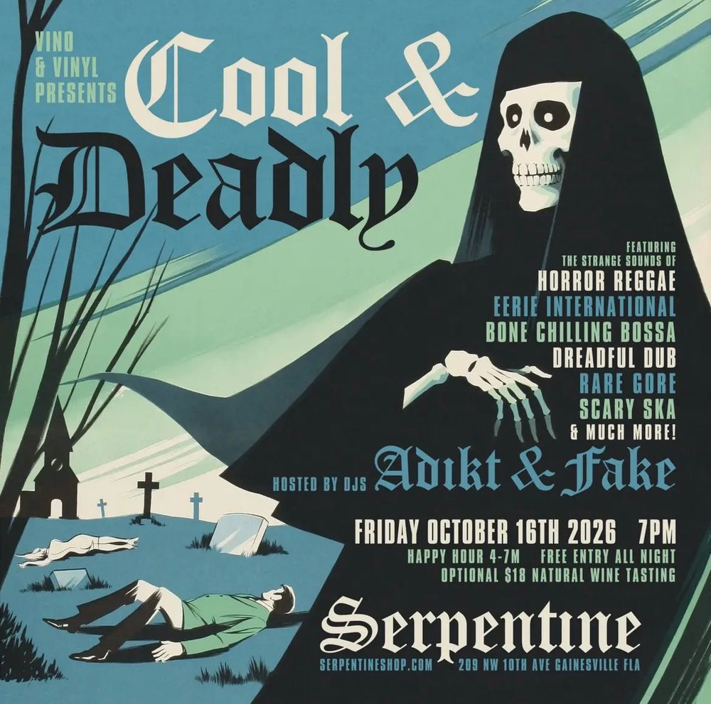 Adikt, DJ Fake at Serpentine in Gainesville, FL — October 16, 2026 concert flyer Adikt, DJ Fake at Serpentine in Gainesville, FL — October 16, 2026 concert flyer