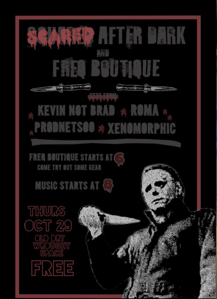 Kevin Not Brad, Roma, Prodnetsoo, and others at Dry Wrought Cider Tap Room in Gainesville, FL — October 29, 2026 concert flyer Kevin Not Brad, Roma, Prodnetsoo, and others at Dry Wrought Cider Tap Room in Gainesville, FL — October 29, 2026 concert flyer
