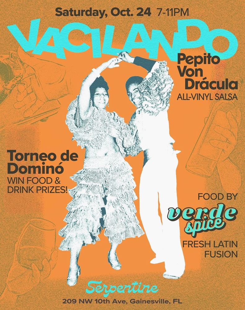 Pepito Von Dracula at Serpentine in Gainesville, FL — October 24, 2026 concert flyer