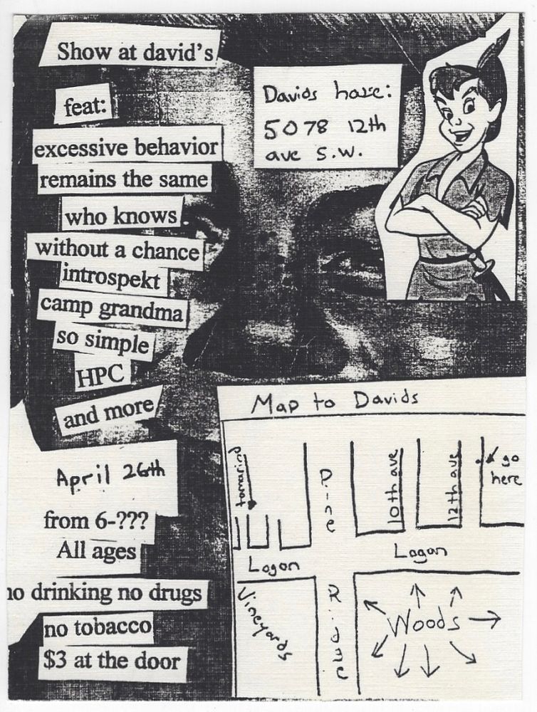 Excessive Behavior, Remains the Same, Who Knows, and others at David's House in Naples, FL — April 26, unknown year concert flyer