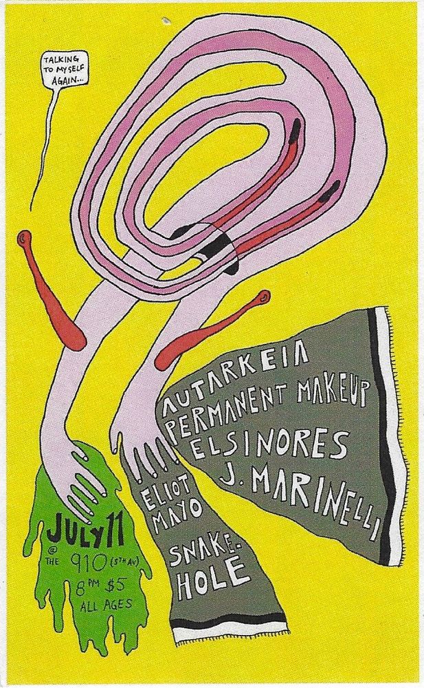 Autarkeia, Permanent Makeup, Elsinore, and others at The 910 in St. Petersburg, FL — July 11, 2014 concert flyer