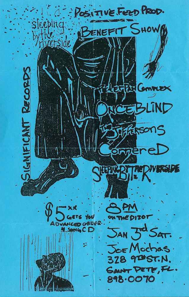 The Jeffersons, Peter Pan Complex, Once Blind, and others at Joe Mocha's in St. Petersburg, FL — January 3, 1998 concert flyer