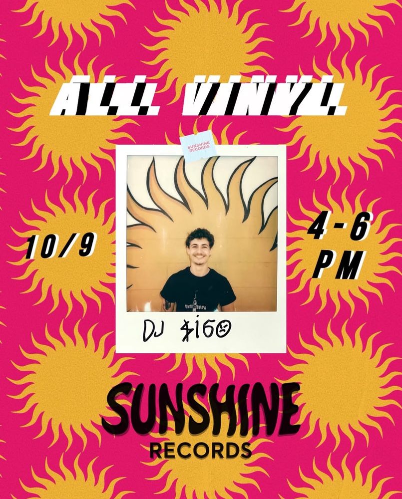 DJ $igo at Sunshine Records — October 9, 2026 concert flyer