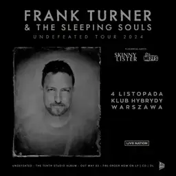 Frank Turner, The Meffs at Klub Hybrydy in Warsaw, Poland — November 4, 2024 concert flyer