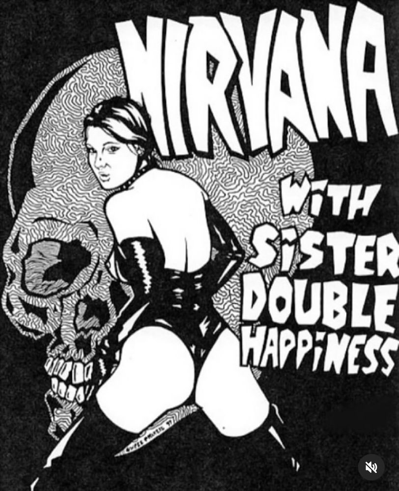 Nirvana, Sister Double Happiness at Vatican in Houston, TX — October 20, 1991 concert flyer
