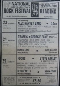 Thin Lizzy at Little John's Farm in Reading, England — August 24, 1974 concert flyer Thin Lizzy at Little John's Farm in Reading, England — August 24, 1974 concert flyer