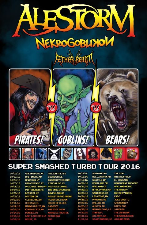 Planes Mistaken For Stars, Drug Church, Alestorm, and others at Masquerade in Atlanta, GA — October 31, 2016 concert flyer Planes Mistaken For Stars, Drug Church, Alestorm, and others at Masquerade in Atlanta, GA — October 31, 2016 concert flyer