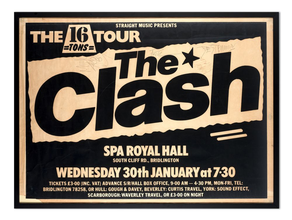 The Clash at Bridlington Spa in Bridlington, United Kingdom — January 30, 1980 concert flyer