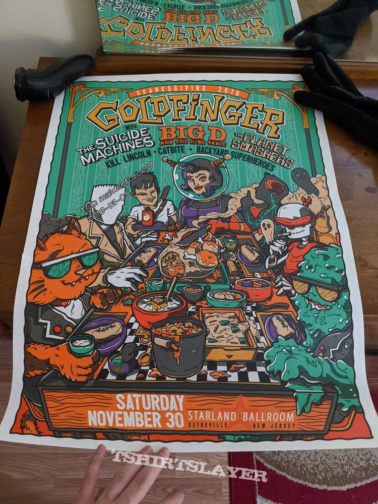 Big D And The Kids Table, Goldfinger, The Suicide Machines, and others at Starland Ballroom in Sayreville, NJ — November 30, 2019 concert flyer
