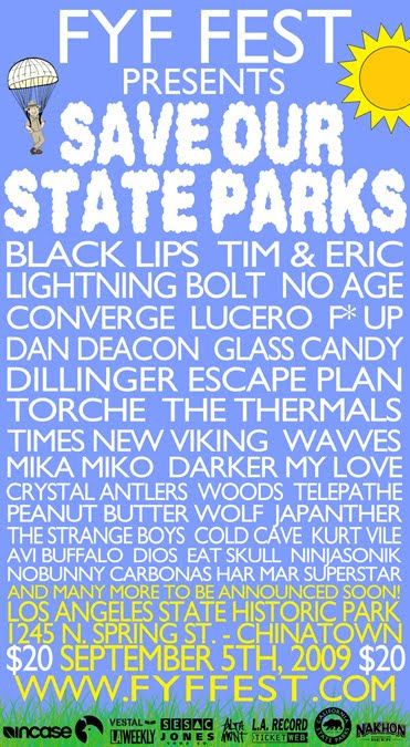 Fucked Up in Los Angeles (LA), CA — September 5, 2009 concert flyer