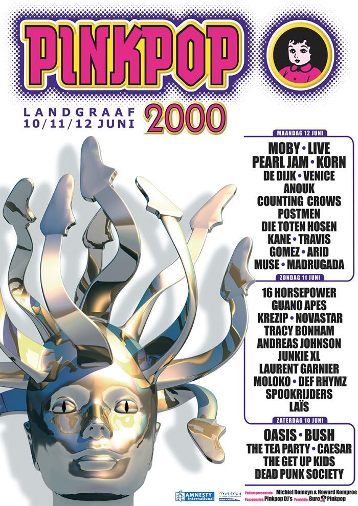 The Get Up Kids at Megaland in Landgraaf, Netherlands — June 10, 2000 concert flyer The Get Up Kids at Megaland in Landgraaf, Netherlands — June 10, 2000 concert flyer