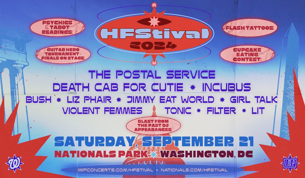 Jimmy Eat World at Nationals Park in Washington, DC — September 21, 2024 concert flyer