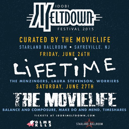 Lifetime, The Menzingers, Laura Stevenson at Starland Ballroom — June 26, 2015 concert flyer