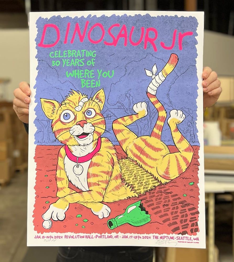Dinosaur Jr. at Revolution Hall in Portland, OR — January 13, 2024 concert flyer