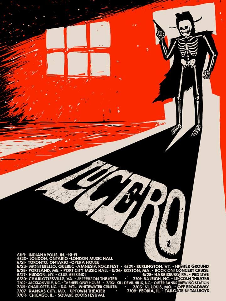 Lucero at Higher Ground in South Burlington, VT — June 24, 2017 concert flyer