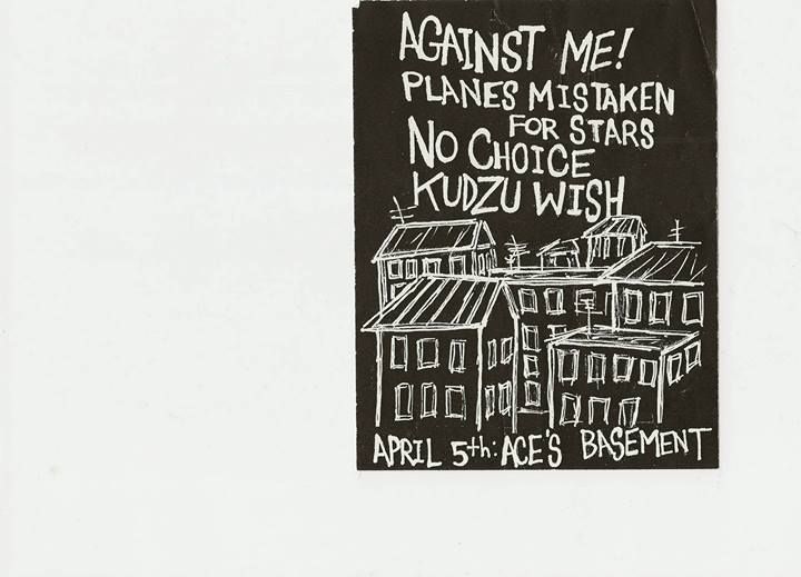 Against Me!, Planes Mistaken For Stars, No Choice, and others at Ace's Basement in Greensburo, NC — April 5, 2004 concert flyer