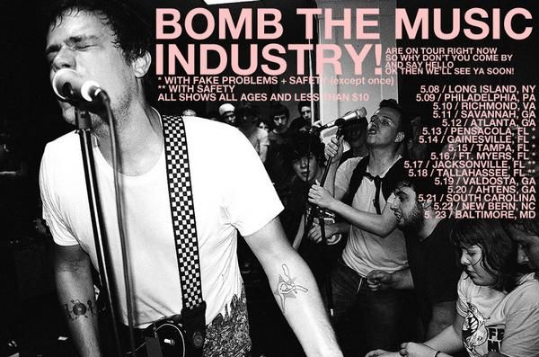 Bomb the Music Industry!, Fake Problems, Safety, and others at 1982 in Gainesville, FL — May 14, 2009 concert flyer
