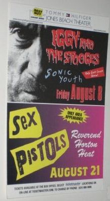 Sonic Youth, Iggy & the Stooges, The Stooges at Jones Beach Theater — August 8, 2003 concert flyer