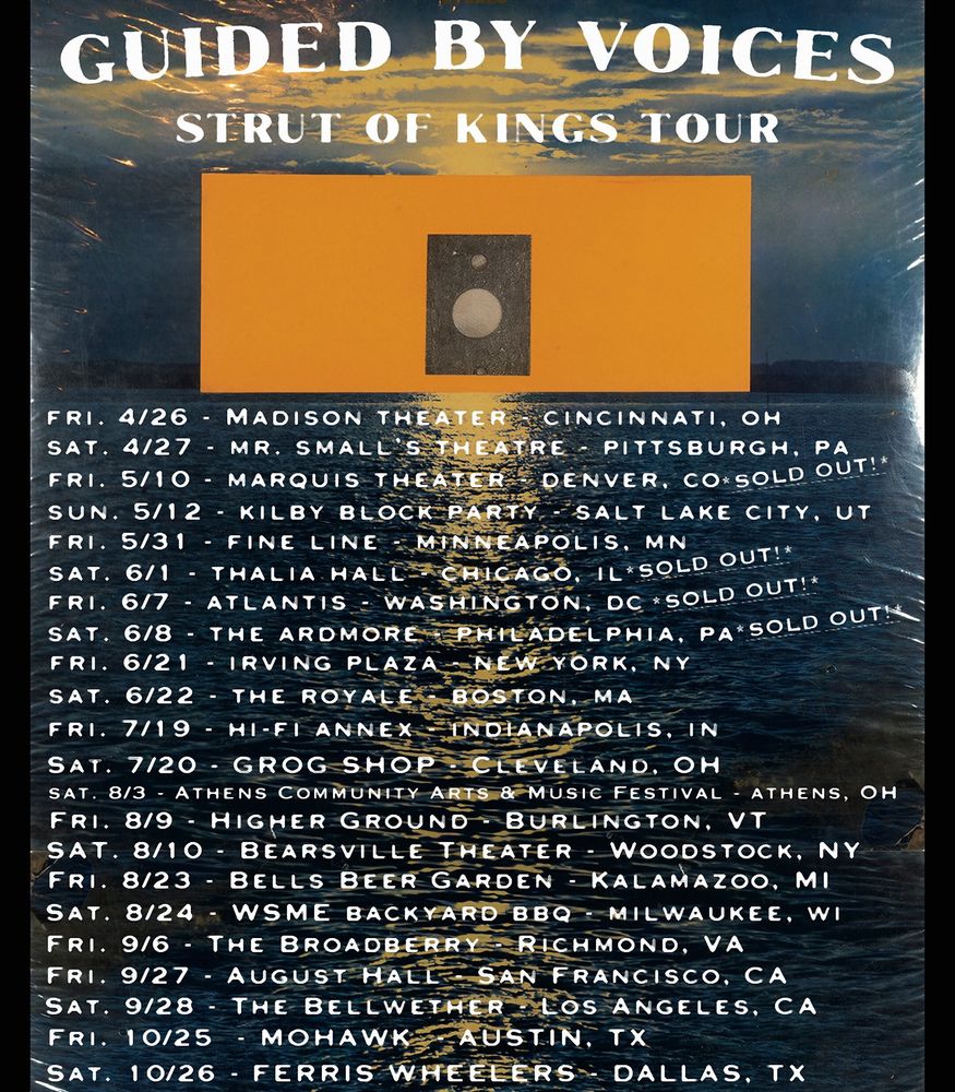 Guided By Voices, Cast Of Thousands at Mohawk in Austin, TX — October 25, 2024 concert flyer